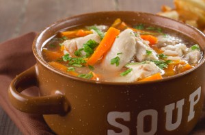 roast chicken soup