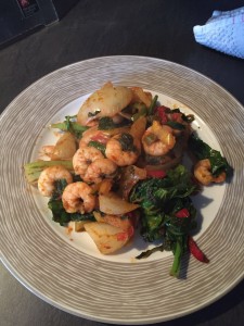 prawn stir fry