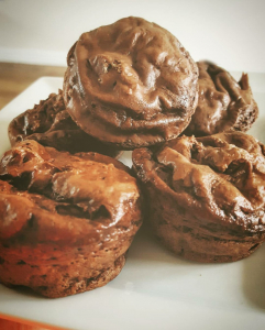 banana and peanut butter protein muffins