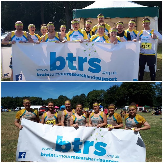 Just one of many pictures from our FANTASTIC team today. Thank you to @btrsacrossyorks for your support (and food supplies!!) #totalwarriorleeds #motive8warriors #mud #beforeandafter #obstaclecourse