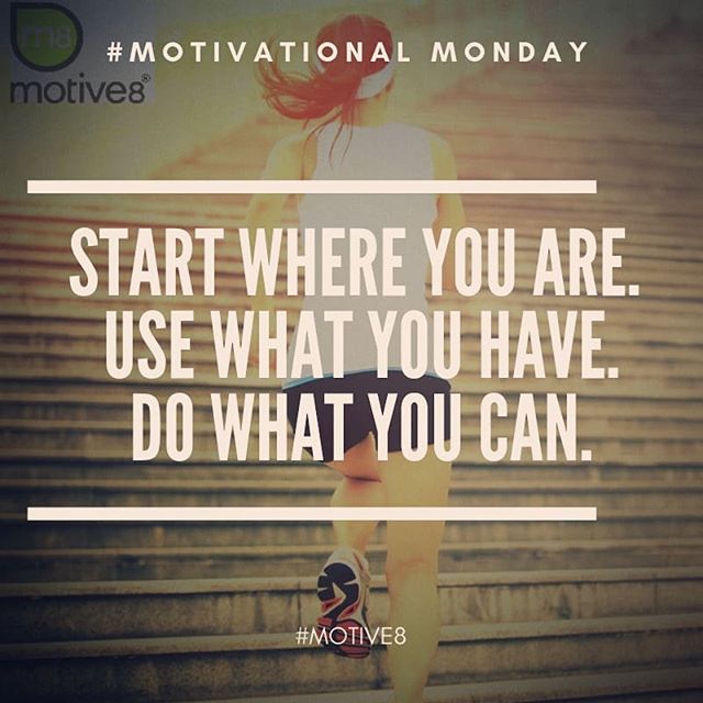 #startwhereyouare #usewhatyouhave #dowhatyoucan #motivationalmonday #fitnessjourney #motive8north #leedsgym