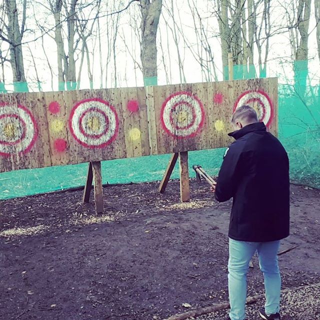 #axethrowing #kickassaxethrowing #teambuilding #motive8north #multitalented #personaltrainers