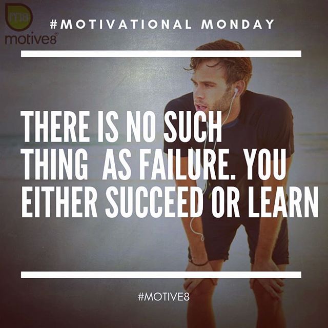 #nofailure #succeed #learn #motive8north #motivationalquotes #motivationalmonday #leedsgym #keepgoing #keeptrying #everyonesawinner
